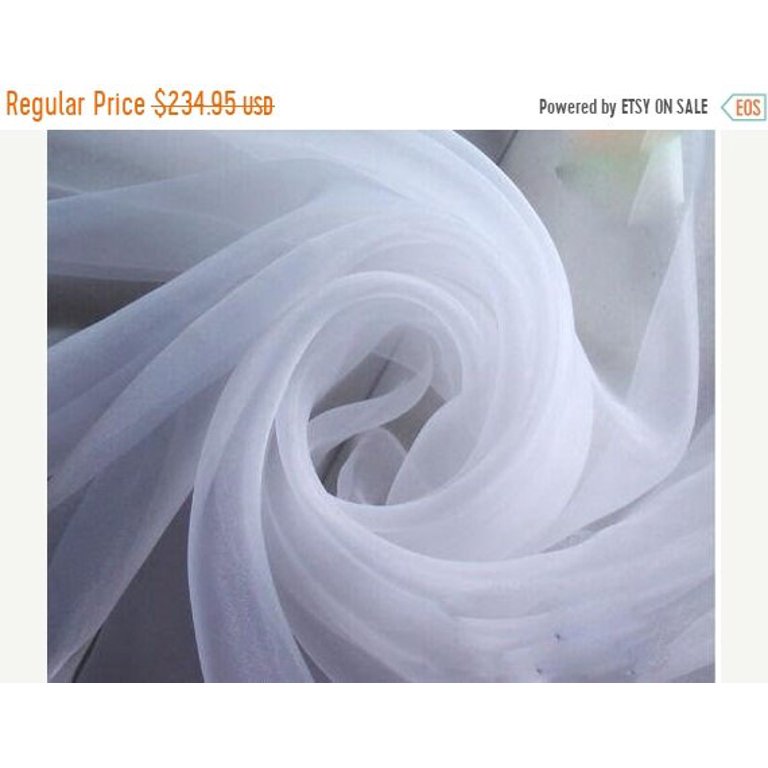 Super Fine Soft White Color Tulle/mesh 60 Wide Sold by the Yard Usable for  Apparel and Interior Designing. 