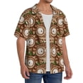 thumbnail image 2 of Kdxio Men's Hawaiian Shirt for Men Short Sleeve Shirt Beautiful Owl Summer Casual Holiday Beach Button Down T-Shirts, 2 of 5