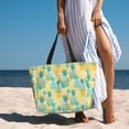 thumbnail image 3 of Wukai Pineapples1 Print Zipper Bag,large Beach Tote Bag,Waterproof Sandproof Bag,Grocery and Picnic Tote Travel Bag, 3 of 5