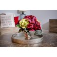thumbnail image 3 of Green & Burgundy Hydrangea Arrangement, 3 of 4