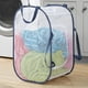 thumbnail image 1 of Cesto de ropa plegable de tela Whitmor azul/blanco, 1 of 4