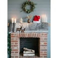 thumbnail image 6 of Christmas Elks Mantel Scarf Fireplace Decorations for Living Room, Winter Snowy Forest Sunset Natural Scenery Fireplace Mantel Scarf Cover Runner for Halloween/Thanksgiving/Christmas Decor 60"x17", 6 of 6
