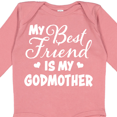 thumbnail image 4 of Inktastic My Best Friend is My Godmother with Hearts Boys or Girls Long Sleeve Baby Bodysuit, 4 of 5