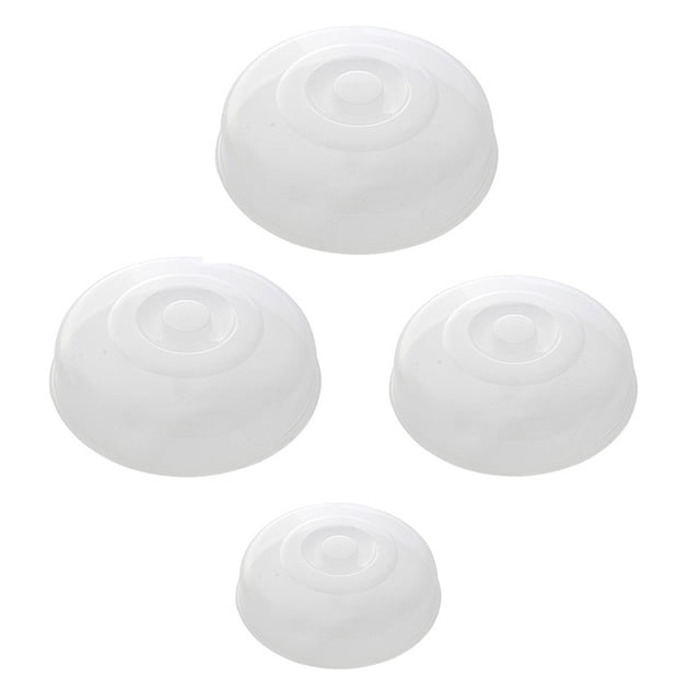Cubierta protectora de alimentos a prueba de mosquitos, 4 piezas, para cocina, color blanco