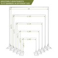 thumbnail image 2 of Kit de soporte para fondo OGEMXU, arco cuadrado ajustable de 2,5 m para bodas, 2 of 7