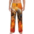 thumbnail image 1 of Balery Honeybee On Vibrant Flower Pantalones de pijama para hombre, pijama ultraligero, pantalón de descanso-Small, 1 of 6