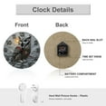 thumbnail image 3 of Wall Clock Decorative - Realistic Owl Moonlight Print 2D Vintage Wall Clocks Battery Operated Silent Non-Ticking for Bedroom, Living Room, Kitchen, Office, Classroom, 10 Inch, 3 of 7