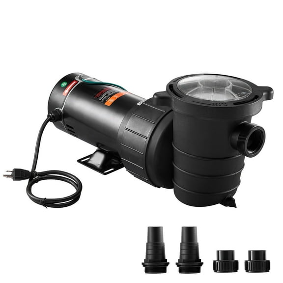 KFFKFF Pool Pump 1.5HP 115V 1100W, Single Speed for Above Ground Pools, Efficient with Filter Basket, 5280 GPH Max Flow, ETL Certified for Safety