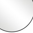 thumbnail image 4 of Benjara BM239324 24 in. Round Shape Sleek Metal Frame Mirror, Black, 4 of 5