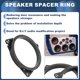 thumbnail image 3 of Anillo espaciador de altavoz Unique Bargains, adaptador de espaciador de altavoz tweeter para Vauxhall Corsa D 2 Pcs, 3 of 7