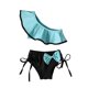 thumbnail image 1 of Odeerbi 1-5 Años Bañador Bikini de Verano Para Niñas Bañador Hawaiano Bañador de Color Sólido Bañador Con Volantes Conjunto de Dos Piezas, 1 of 7