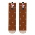 thumbnail image 4 of Coerni Boy Girl Knee High Cartoon Socks Toddler Kids Unisex Warm Thick Cotton Socks Santa Christmas Socks Long Stockings Girl Socks Size 2, 4 of 5