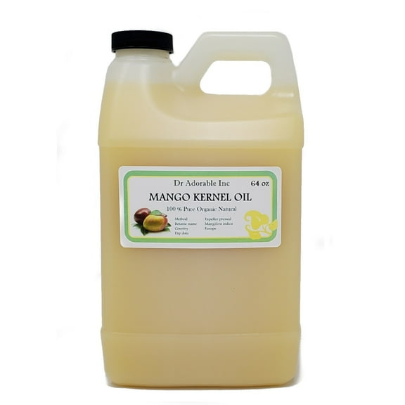 Dr Adorable - 64 oz - Mango Kernel Oil - 100% Pure Organic Cold Pressed Natural