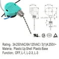 thumbnail image 3 of TWDRTDD Ceiling Fan Switch Zing Ear ZE-208S6,3 Speed 4 Wire Pull Chain Switch Fan Light Switch Replacement Part for Ceiling Fans,Wall Lamps,Cabinet Light,2-Pack,Nickel, 3 of 7