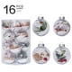 thumbnail image 1 of ¡No Te Lo Pierdas!, Adornos navideños Juego de bolas navideñas rellenas de nieve de 8 cm/16 PET Adornos para árbol de Navidad Akmoler, 1 of 4