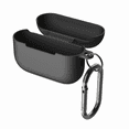 thumbnail image 6 of Zsou AirPods Pro Generation 1 & 2 Protective Silicone Case with Carabiner and Multi-Function Cleaning Tool, Black, 6 of 8