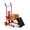 Red, variant on Hydraulic Winch Stacker 440 lb Capacity Material Lift Cart with Forks & Platform for Warehouse