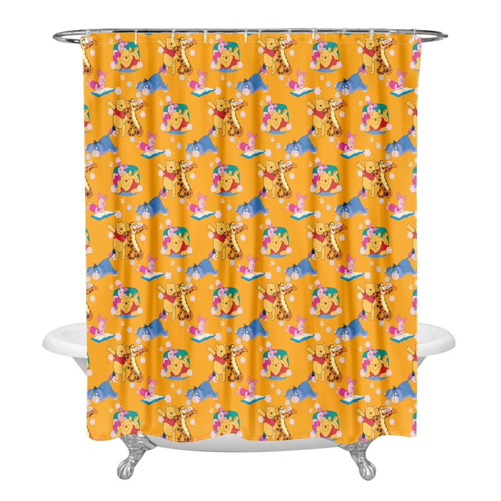 Winnie the Pooh Shower Curtain,S90*180cm,Bathroom Decor