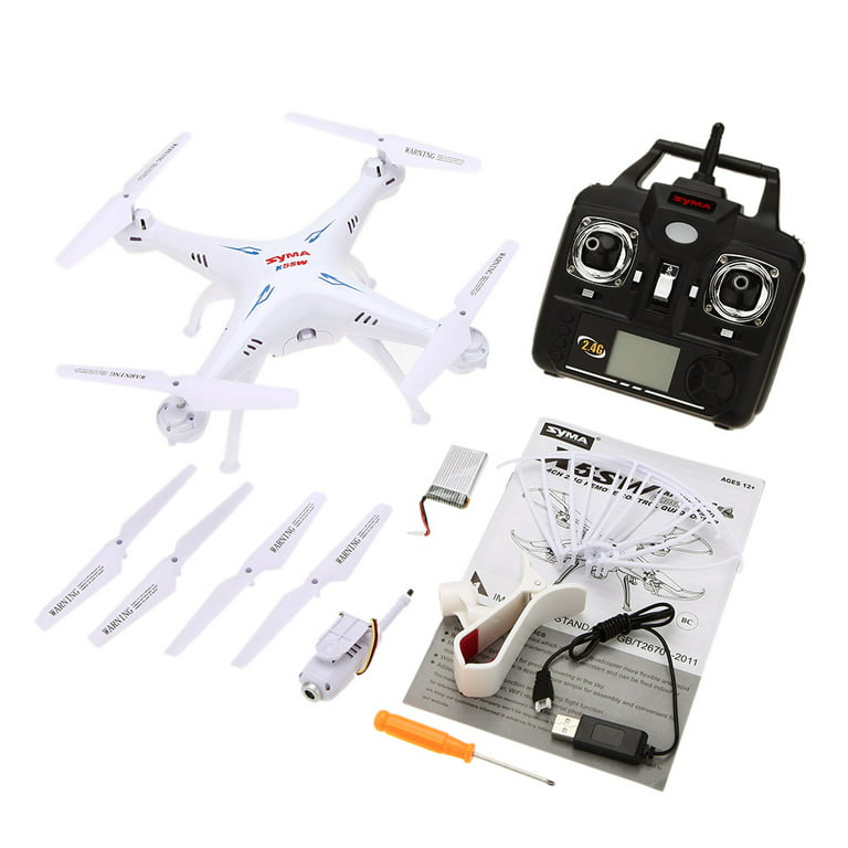 nul Bygge videre på Kontinent Syma X5SW 4CH 2.4G 6-axis Gyro RC Wifi FPV Quadcopter Drone with 0.3MP  Camera - Walmart.com