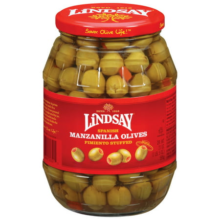 Lindsay Spanish Pimiento Stuffed Manzanilla Olives, 21