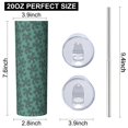 thumbnail image 3 of Camouflage 20 Oz Stainless Steel Skinny Tumbler – Vacuum Insulated Slim Travel Cup with Lid & Stainless Steel Straw, 360° Full Wrap Printed Tumbler for Home, Office & Outdoor Use, 3 of 6