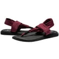 thumbnail image 5 of Wotte Women's Yoga Mat Flip Flops Casual Flat Summer Beach Sandals, burgundye, size 6, 5 of 7