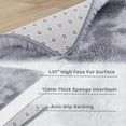 thumbnail image 2 of GlowSol 2' x 8' Hallway Runner Rug Shag Furry Runner Rug Plush Fluffy Rug Soft Rug for Nursery Playroom Home Decorative, Light Grey, 2 of 5
