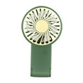 thumbnail image 3 of Mini ventilador portátil, silencioso, base plegable, recargable, regalo de verano verde, 3 of 9
