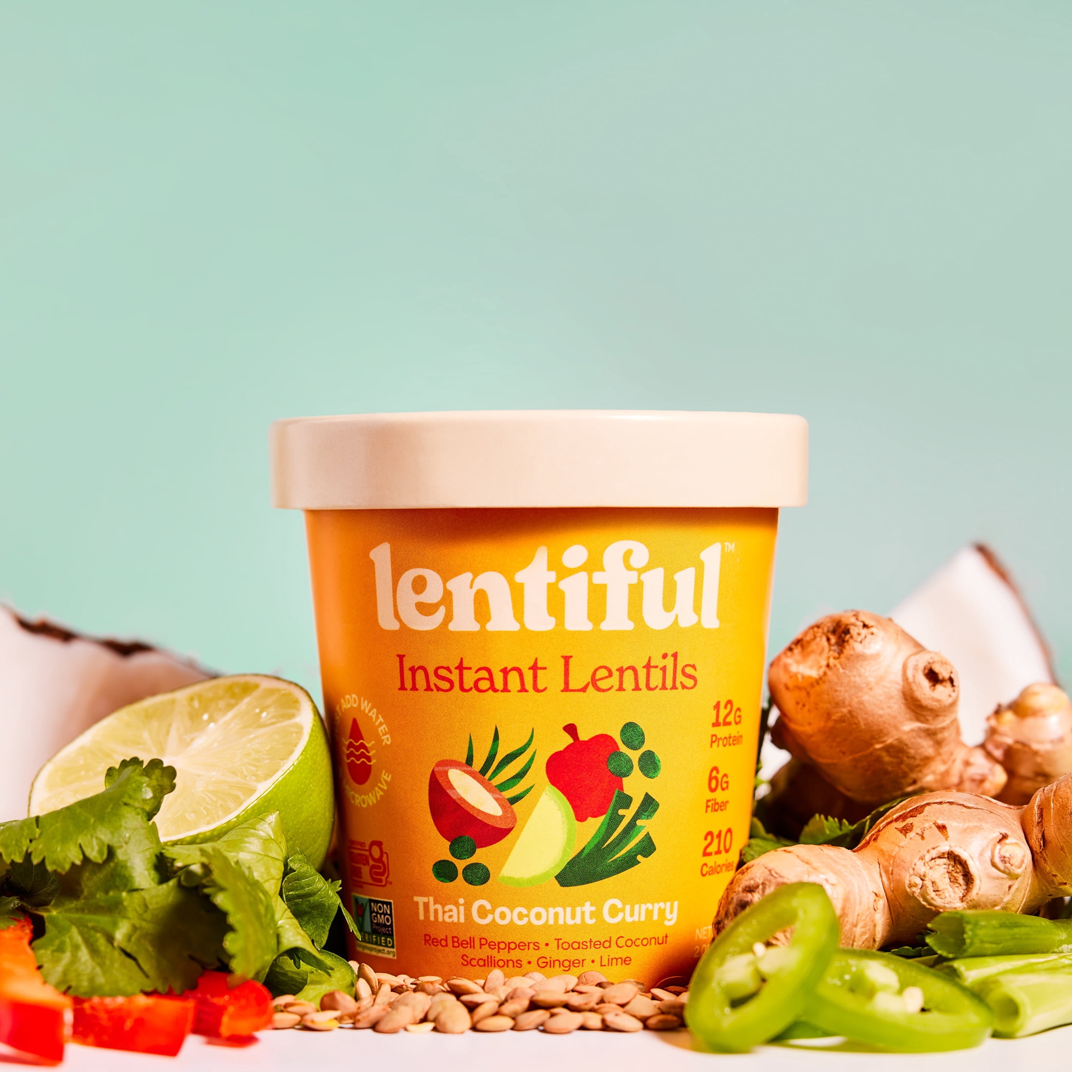Thai Coconut Curry Instant Lentils 8-Pack