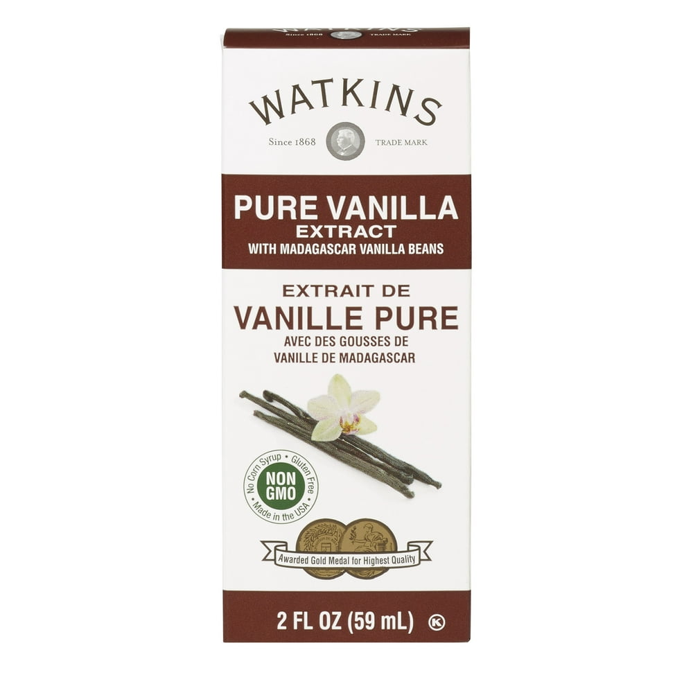 Watkins Pure Vanilla Extract, with Madagascar Vanilla Beans, 2 fl oz