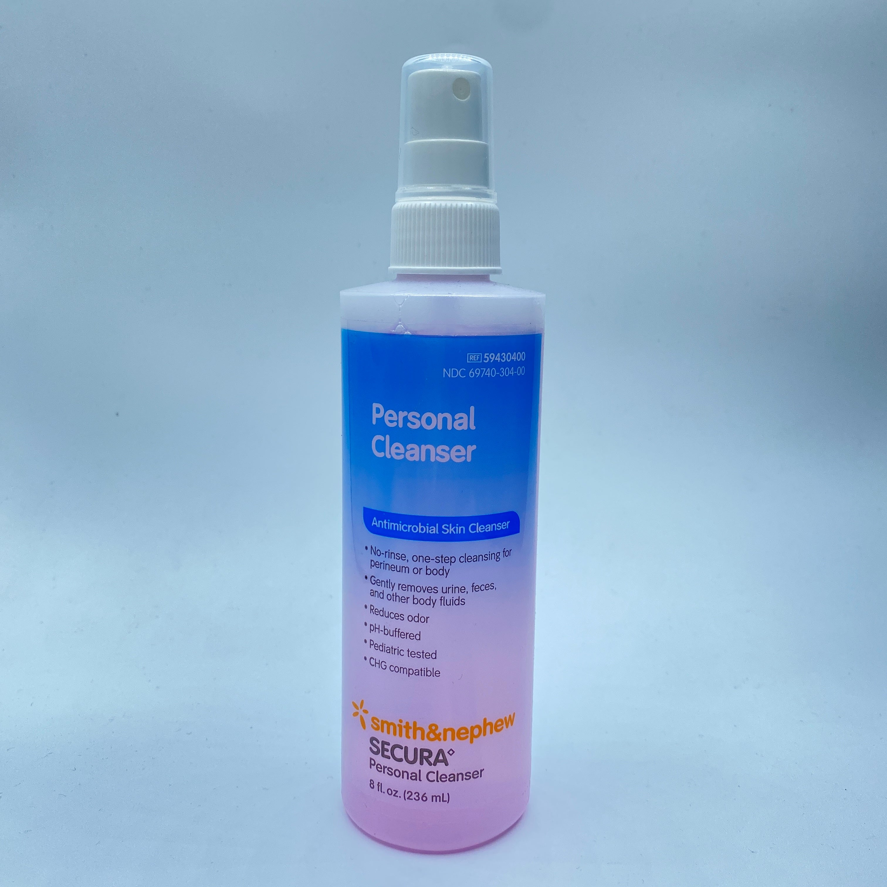 Smith & Nephew 59430400 Secura Personal Cleanser, 8 fl. oz. Bottle