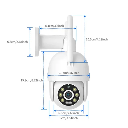 

Techage 8MP 4K 2K PTZ Wireless IP Camera Video Security Surveillance WIFI Camera Outdoor AI Red-Blue Light Alarm Human Detected