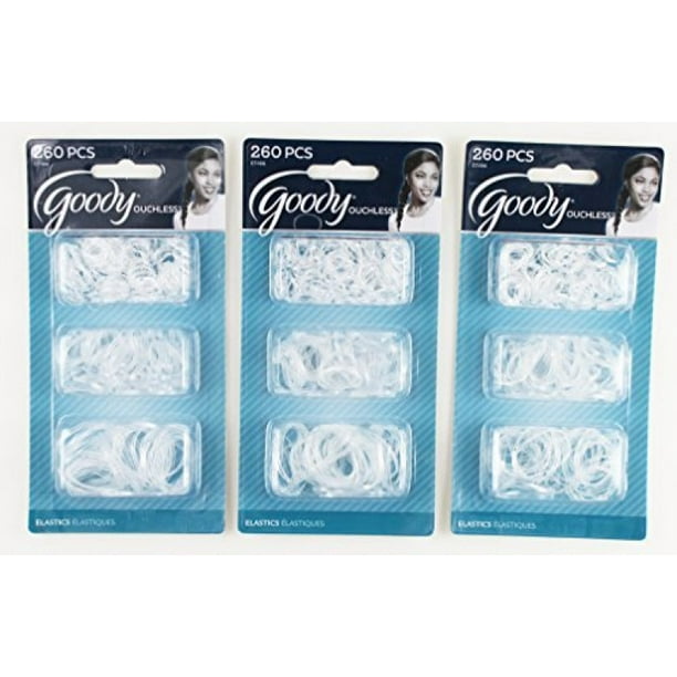 Goody - Goody Ouchless Latex Elastics 260 Count Value Pack (Pack of 3) - Walmart.com - Walmart.com