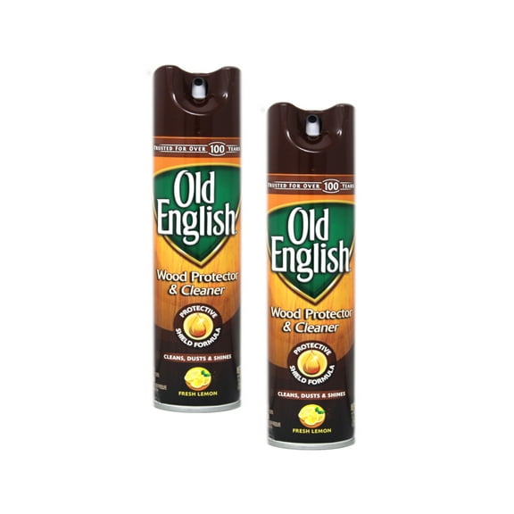 2 Pack Old English Aerosol Furniture Polish Protection of wood Lemon 12.5oz Each