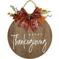 thumbnail image 1 of Eveokoki 12" Happy Thank*giving Door Sign, Thank*giving Front Door Plaque Hanger Home Decoration, 1 of 5