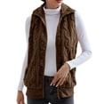 thumbnail image 2 of IMENGL cardigan en double Molleton Épaissi, Brun m, Taille M-2TG, 2 of 7