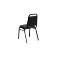thumbnail image 2 of Flash Furniture 18H Vinyl Black Frame Trapezoidal Back Banquet Chair Black 20FDBHF2BKVYL, 2 of 5