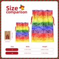 thumbnail image 3 of Honeii Colorful Tie Dye Print Small Burlap Bags,Christmas Drawstring Treat Bags Gift Bags Reusable Candy Goodie Wrapping Bags for Holiday Party Favors Supplies -Small, 3 of 9