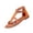 Orange, variant on Women's Casual Boho Sandals, Comfortable Bohemian Sandals, Women's Boho Woven Strappy Sandals, Womens Fashion Flat Heel Gladiator Sandals Bohemia Ethnic Summer Shoes, Black 7