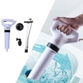 thumbnail image 4 of Desatascador duradero del émbolo del inodoro la limpieza Eliminador de plástico de tubería neumática compacta Herramienta de limpieza de drenaje, 4 of 9