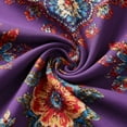 thumbnail image 2 of Cilsoka Fashion Tops Work, Women's Ruffle 3/4 Sleeve Floral Tunic Tops V Neck Double Layers Loose Fit Chiffon Flowy Blouses Shirt, Graphic Trendy Tees, 2 of 5