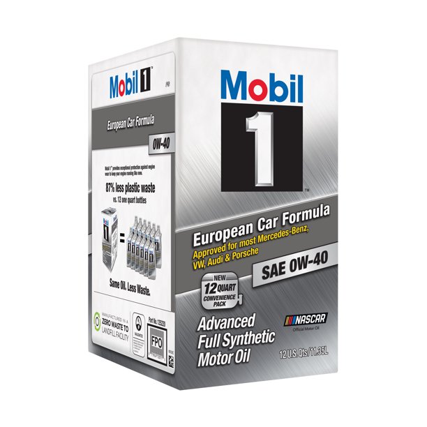 Mobil 1 0W-40 Advanced Full Synthetic Motor Oil, 12QT - Walmart.com ...