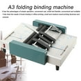 thumbnail image 2 of TABODD Manual Paper Booklet Binding Folding Machine A3 Booklet Making Binding Machine 110V 60W, 2 of 9