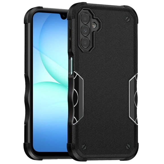 For Samsung A17 5G Exquisite Tough Shockproof Hybrid Case Cover - Black
