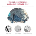 thumbnail image 3 of KLL Starry Sky Cloud Bulldog Pattern Shower Cap & Bath Cap for Women,Reversible Oversized Waterproof Shower Caps for all Hair Lengths,Elastic Reusable Bathing Hair Cap, 3 of 6