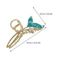 thumbnail image 3 of Miangastore Pince à Queue de Poisson Bleu Ciel Alliage Lot de 1 4.52x2.16x0.98 Po, 3 of 8