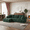Dark Green & Left Chaise, variant on CKEASEAN 108" L-Shaped Sectional Sofa, Compressed Boneless Cloud Couch with Right Chaise & Pillows, Chenille Upholstered 4-Seater Modular Sofa for Living Room, No Assembly
