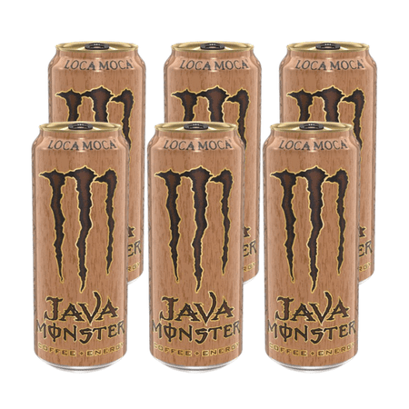 Monster Energy Java, Loca Moca, Energy + Coffee, Energy Drink, 15 Fl Oz (6 Pack)