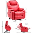 thumbnail image 5 of MCombo Faux Leather Recliner, Red, 5 of 8