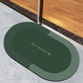 thumbnail image 4 of Super Absorbent Entry Mat, Non-Slip Bathroom Rug, Quick Drying, Heavy Duty, For Home Kitchen, Entryway, Waterproof, Durable Rubber, 30x60 Inches, Low Profile, High Traffic Areas | Pvc, Green, 4 of 8